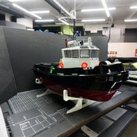 1/33 RC Boat 60cm Dual Brushless Motor Driven Remote Control Tugboat Meticulously Crafted Purely RC Boat Model Finished Ship Toy