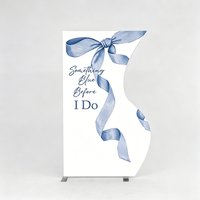 4x7ft Double-Sided Aluminum Side-Wave Display Stand for Wedding, Baby Shower, Photo Backdrops, and Party Decor—Wave Design