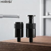 Hirisi 2pcs Quick Change Connector Aluminum Twist-Lock Adapter Durable Carp Fishing Rod Pod Accessory Secure Fishing Equipment