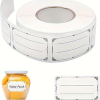 600 Sheets/Roll Freezer Labels - Waterproof & Oilproof, Low-Temperature Adhesive Stickers, Handwritable for Frozen Food