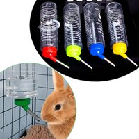 1pc 1000ml Rabbit Drinking Plastic Water Bottle Dispenser Feeder Hanging Pet Guinea Pig Squirrel Rabbit Drinking Bottle Random