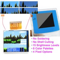 HISPEEDIDO For Gameboy Color GBC IPS Screen 2.45" Drop in Backlight LCD Mod Kits no solder Easy Installation OSD Pixel Effect