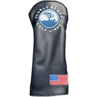 Embroidered Golf PU Leather Head Covers for Driver, Funny Design Golf Club Head Covers with Soft Lining - Protective