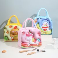 Lunch Bag Thickened Handheld Insulated Lunch Box Bag Children Cute With Meals Lunch Box Bag