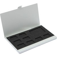 Portable Memory Card Case 1SD+ 8TF Micro SD Card Storage Case Holder Memory Card Holder Monolayer Aluminum Protector Box
