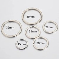 20/40pcs Metal Key Rings Round Flat Line Split Rings Alloy Keyring for DIY Jewelry Making Keychain Accessories
