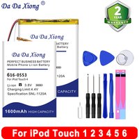 New High Quality 616-0343 616-0473 616-0553 616-0619 A1641 Battery For iPod Touch 1 2 3 4 5 6 Replace Batteries+Tool