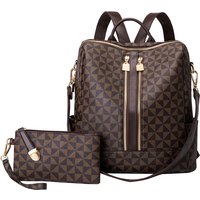 2pcs Backpack And Handbag Set, For Women, Waterproof Double Shoulder Crossbody Bag, Women's Travel Send Co