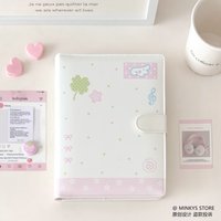 MINKYS Original Design White Pink Angel Wing A5 Kpop Photocard Binder Collect Book Idol Photo Card Holder Photo Album Notebook
