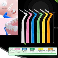 5pcs Interdental Brush For Dental Orthodontics Clean Between Teeth Cleaning Tools Soft Mini Brush With Dust Cover