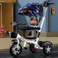 41 Baby Tricycle with Pedals - Large Toddler Stroller, 1-6 Years Old, Children's Bicycle, Push Ride-On, Toddler Push Bike.