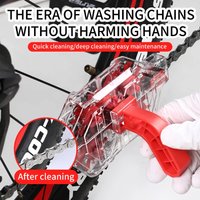 AliExpress NONE Bicycle chain cleaner - fully transparent visual immersion chain washer, oil stain cleaning tool, cycling equipment