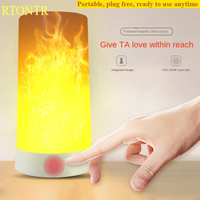 LED Flame Lamps for Room Simulated Flame Night Lights Lava Lamps Indoor Bar Ktv Wedding Decoration for Christmal New Year Gift