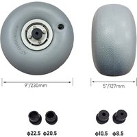 Balloon Wheels Replacement Tire PU Material Sturdy Design for Beach Kayak Cart Outdoor Adventure High Load