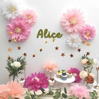6/12Pcs/Pack DIY Craft Daisy Paper Flower Set Colorful Romantic Paper Pom Poms Tissue Paper Pom Poms Flowers Birthday Favors