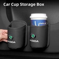 Car Water Cup Holder Drink Rack Storage Box Waste Organizer For Skoda Octavia Rapid Kodiaq Superb Derivative Karoq Fab