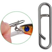 Hook Connector 15mm/18mm /23mm Fishing Lure Connector Fishing Interlock Snap Fishing Swivel Connector Lock Snap Connector