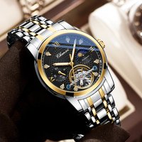 Chenxi-Montre-bracelet de Luxe en Acier Inoxydable pour Homme, Accessoire Mécanique, existent, Tourbillon