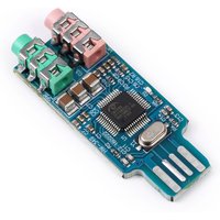 CM108 USB Sound Card Module Free Driver for Laptop Computer External Sound Card Chip Board with 3.5mm Microphone Jack