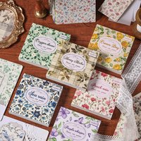 Mr. Paper, 100 sheets/book, vintage floral pattern material book, scrapbook, photo frame, gift box decoration card paper