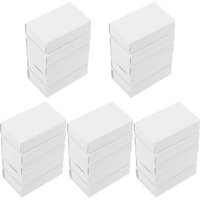 25Pcs Blank Match Boxes White DIY Storage Containers Portable Waterproof Windproof Wedding Shower Birthday Party