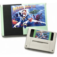 Mega Man X 16-Bit Retro Reproduction Cartridge Cybernetic Action Platformer Maverick Hunter PAL Version With CIB Retail Box Opti