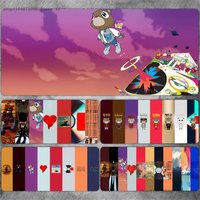 Rapper Kanye West Graduation Mouse Pad Large Gaming Keyboard Mat LockEdge Rubber Computer Office Accessories