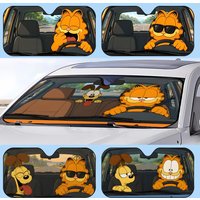 Garfiels Sun Visor Retractable Car Sun Visor Anti-Glare UV Protection Front Window Sunshade
