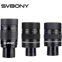 SVBONY 1.25" Zoom Telescope Eyepiece 7-21mm/8-24mm/10-30mm FMC Zoom Lens Telescope Accessory for Astronomic Telescopes