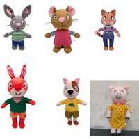 Kawaii Pip and Posy Plush Toy Anime Cartoon Stuffed Plushie Dolls Kids Girls Christmas Birthday Gifts