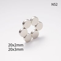 AliExpress NONE N52 20x1 20x2 20x3 Magnets tandard Neodymium Magnet Motor Power double sided tape Generate Round Ebike Search Magnetic DIY