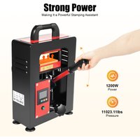 1200w Manual Hydraulic Rosin Press Hydraulic Heat Press Machine with Lcd Display Dual Plates Heating Presser for 10-20mm