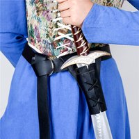 Mittelalter licher Hüftgurt Schulter gurt Schwert halter Scheide Scheide für Frauen Männer Larp Knight Waffe Cosplay Ausrüstung Requisiten Schwert halter