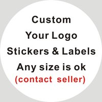 Custom StickersWaterproof and transparent Logo Business Name Stickers Personalized Packaging Labels Design Your Own Stickers