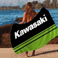 K-Kawasakis Logo Microfiber Printed Beach Towel Mountain Climbing Yoga Beach Swimming Running Absorbent Soft Towel