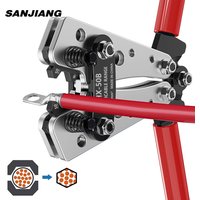 HX-50B Battery Cable Lug Crimping Tool Kit Cable Cutter and Copper Lugs Assortment Heat Shrink Tubing Wire Crimper