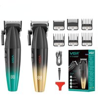 VGR Hair Clipper Professional Hair Cutting Machine Adjustable Hair Trimmer Electric 9000 RPM Barber LED Clipper for Men V-003