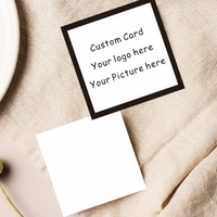 Square personalized card, perfect for ordering thanks, customizing logo decorations, wedding invitations, customizing photos