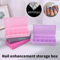 Empty Storage Organizers Pink Purple Box Case Container For Fake False Nail Tips Manicure Nails Accessories And Tools