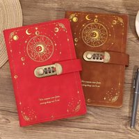A5 Lockable Journal - Cosmic Dreams & Starry Skies Design for Secret Thoughts & Creative Writing