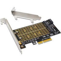 PCIe-zu-M.2-Adapterkarten: SATA M.2 SSD PCIe Adapter, NVMe/M.2 PCIe Adapter, SSD M.2 zu SATA PCI-E Karte (M-Key + B-Key)