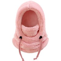 AliExpress NONE 4-14Y Kids' Warm Ear-Protecting Neck Warmer Hat, Thickened Winter Ski Cycling Face Mask Windproof Beanie