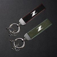 High-Grade Leather Suede Keychain Motorcycle Keyring For Kawasaki Z650 Z750 Z800 Z900 Z1000 Z250 Z400 Accessories