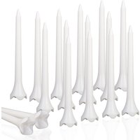 50pc Professional Tee System Plastic Golf Tees 83mm length Low-Resistance Tip less friction Gift for Golfers White/pink