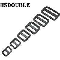10 Pcs/Pack Plastic Slider Tri Glide Adjust Buckles Wider Style Backpack Straps Webbing Black