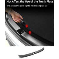 For Tesla Model Y Trunk Protector Guard 3D Carbon Fiber Anti-Scratch Mat Rear Cargo Threshold Sill Cover Bumper ABS Accessories