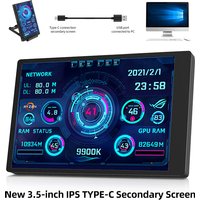 8.8 / 5 / 3.5 Inch IPS Type-C Secondary Screen Computer CPU GPU RAM HDD Monitor USB Display Freely AIDA64 Mini Monitor Win 10 11