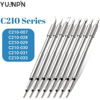 YUANPIN C210029/030 Series Soldering Iron Tips Quick Heating Lead-Free Welding Tip Universal T210-A Handle Repair Tool
