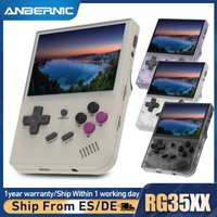 ANBERNIC RG35XX 2024 Retro Przenośna Konsola do Gier System Linux Wyjście HD TV Ekran IPS 3,5 Cala Karta TF 64G Ponad 5000 Gier 2600mA