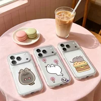 Cute H-Pusheen-S Phone Case For IPhone 17/16/15/11/13/14 Pro Max Plus/X/Xr/Xs Max/12mini Air Transparent Clear